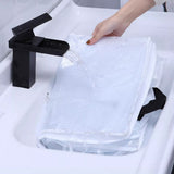Clear Clothes Storage Bag with Handle Closet Organizer Container for Bedding Blanket Pillow Clothing Style 2