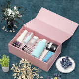 Foldable Cardboard Gift Box Easy Attach for Holiday Packaging Pink