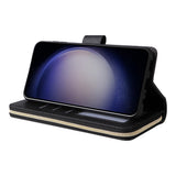 Leather Wallet Flip Case Compatible With Samsung S26 Series Black