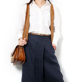 Women's Casual Belt PU Leather Vintage Adjustable 72-94cm Brown