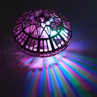 Flying Orb LED Hover Ball Toy – Galaxy Boomerang Spinner with Lights Purple