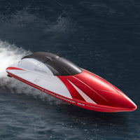 2.4GHz RC Speed Boat Toy – Remote Control Racing Yacht for Pools & Lakes Red