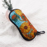 Sunglasses Soft Case Zipper Eyeglass With Belt Clip Travel Case Bag Style 2