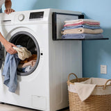 Shelves for Washing Machine and Dryer Mounted Storage Rack for Small Homes Bathroom Black