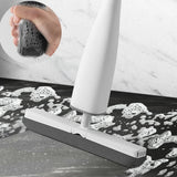 Self-Wringing Mop Set Self-Squeeze Mop and Collapsible Bucket with 2 Replaceable Sponge Mop Heads for Floor Cleaning