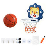 Adjustable Indoor Basketball Hoop Mini Basketball Set Blue