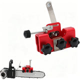 Universal Hand-Crank Blade Sharpening Tool for Fast Outdoor Yard Work Red