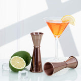 Stainless Steel Double Jigger 30ml 60ml Cocktail Bar Measuring Cup for Bartending Rose Gold