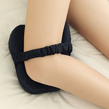 Ergonomic Leg Pillow Memory Foam Knee Pillow for Side Sleepers Dark Blue