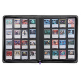 1024-pocket trading card binder 16-pocket cards album waterproof PU-leather Cover Purple