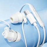 In-Ear Sleep Earphone Anti Noise Ultra Soft Headphone Earbuds Headsets Phones White