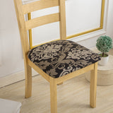 2PCS Stretch Chair Seat Covers Printed Washable Seat Cushion Slipcovers for Dining Chairs Style 1