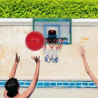 Indoor Lighted Basketball Hoop Mini Over The Door Basketball Hoops with 2 Basketball for Kids Green
