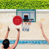Indoor Lighted Basketball Hoop Mini Over The Door Basketball Hoops with 2 Basketball for Kids Green