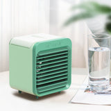 Portable Air Conditioner Fan 3 Speeds Cooling Humidifier Fan for Room Desk Bedroom Office Green