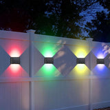 LED Wall Light waterproof Outdoor 0 to 120 Degree Adjustable Lamp Exterior lights Yard RGB Color Light