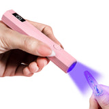 Handheld UV Nail Lamp – Portable Gel Nail Dryer for Home and Salon Use Pink