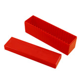 2Pcs 20-Slot Coin Slab Storage Boxes with Snap Lid Plastic Coin Holder Organizer for NGC PCGS Coin Slabs Red