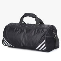 Gym Duffle Bag Travel Duffel Bag Outdoor Shoulder Sports Bag Black and White