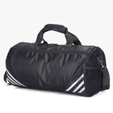 Gym Duffle Bag Travel Duffel Bag Outdoor Shoulder Sports Bag Black and White