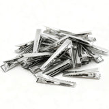 100-Pack Silver Metal Hair Clips for Women DIY Craft Hairpins S