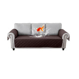 Water Resistant Split Recliner Couch Cover Non-Slip Sofa Chair Slipcovers Brown