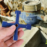 Multi-Functional Electrical Switchboard Key Wrench Tool Blue