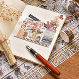 18 Rolls Vintage Washi Tape Set Writable for Scrapbooking Style 1