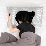 51x76cm Smooth Satin Pillowcase Solid Color Soft Bedding Pillow Cover White