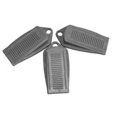 6PCS Rubber Door Wedge Stoppers with Grip for Home Grey