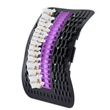 Multi-Level Adjustable Back Stretcher for Lower Back Black