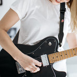 Guitar Strap for Acoustic Electric Classic and Bass Guitars Black