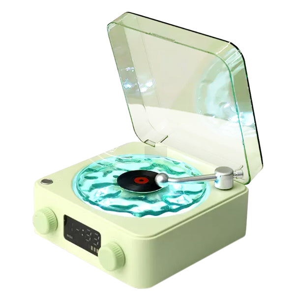 Wireless Waves Vinyl Player Mini Bluetooth Speaker Vinyl Record Player Green