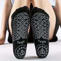 2 Pairs of Yoga Socks for Women Anti-slip Pilates Ballet Dance Socks One Size  Black
