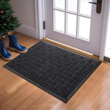 45×75 cm Non-Slip Door Mat Entrance Mat Black