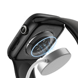 2 PCS Case and Screen Protector Set for Apple Watch Series 12 Black
