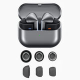 12Pcs Silicone EarBuds Ear Tips Compatible With Samsung Galaxy Buds3 Pro Gray