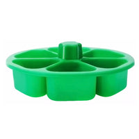 6-Hole Onigiri Mold Triangle Rice Ball Mold Bento Press Maker Mold with Lid Kitchen Tool Green