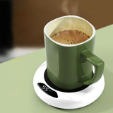 USB Coffee Mug Warmer with Adjustable Temperature Desk Cup Warmer for Office White