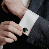 8 Pcs Men Cufflink Shirt Stud Set Tuxedo for Wedding Party Wear Style 2