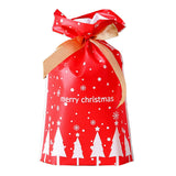 50PCS Christmas Candy Treat Bags Gift Wrapping Drawstring Bags for Holiday Parties Style 3