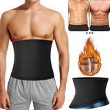 Men Waist Shaper Sweat Belt Slimming Sauna Belt Blue Coating