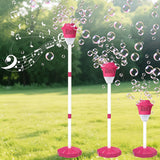 Rechargeable Adjustable Standing LED Bubble Machine for Outdoor Party Red