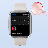 Smart Watch Men Women Bluetooth With Fitness Tracker Silver