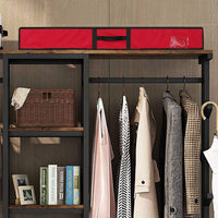 Christmas Storage Bag Xmas Wrapping Paper Storage Container Under Bed Organizer Bag Red