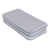 CD Zipper Storage Case for 80 Discs Protective Pages Box with Carrying Handle Grey
