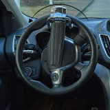 Foldable Car Vehicle Steering Wheel Anti-Theft Devices Security Lock Heavy Duty Silver White