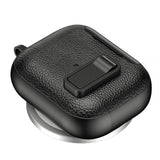 Protective Case Compatible With AirPods Pro 3 2025 Shockproof Cover with Keychain Hook Black