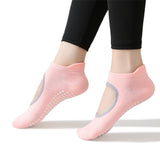 4 Pairs of Pilates Socks Silicone Grip Socks for Women Ankle Yoga Socks for Yoga Dance