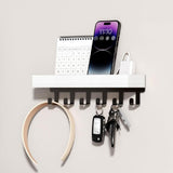 Key Holder Wall Mount Adhesive Key Hooks for Wallet House Accessories White